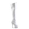 Pleaser - KISS3010 Bottes cuissardes à plateforme - Blanc Product image